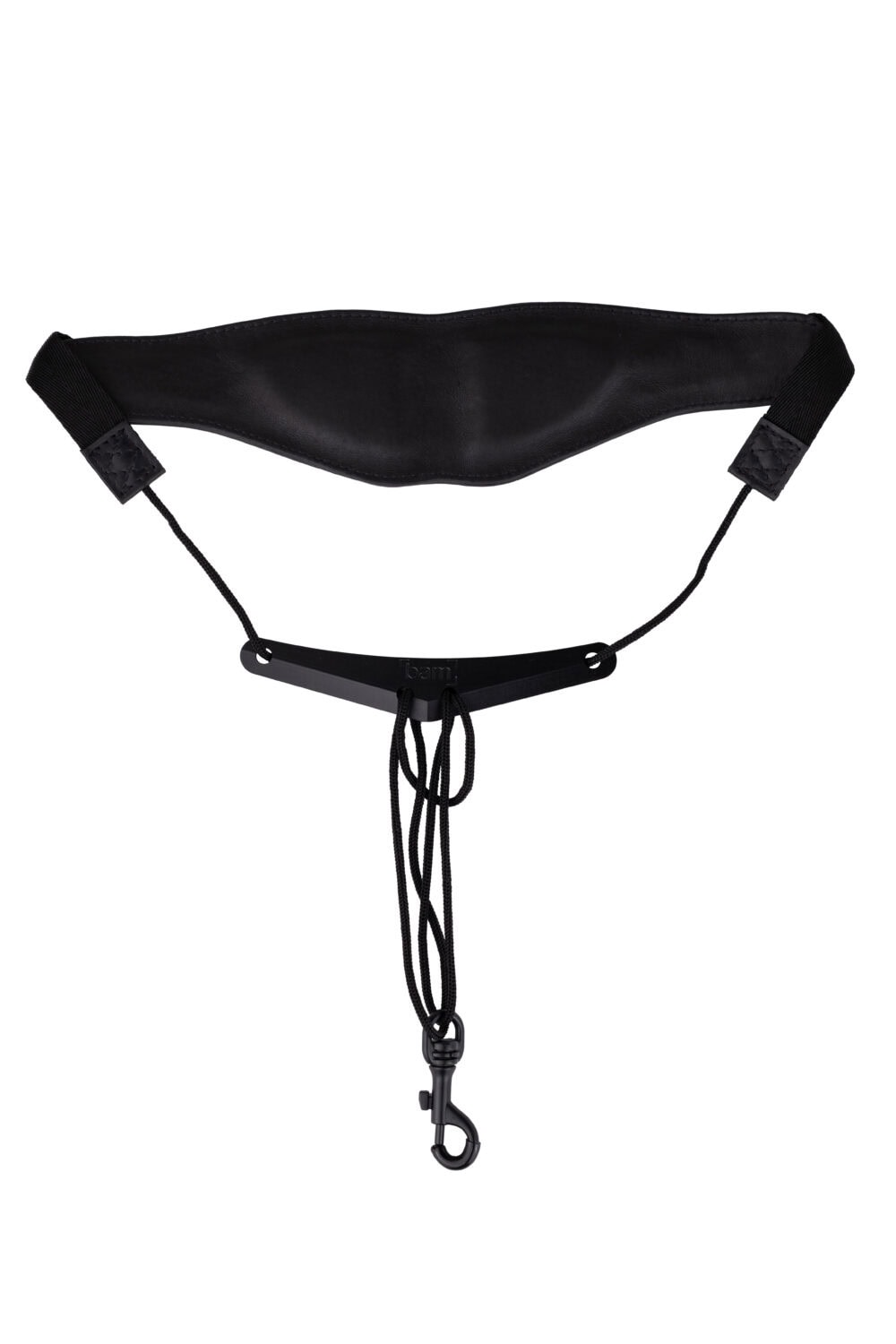 leather padded wind instruments neck strap string with metal hook